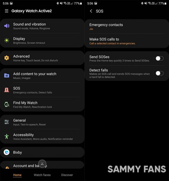 How to enable Fall Detection feature on Samsung Galaxy Watch - Sammy Fans