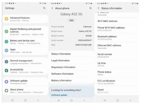 Samsung a32 настройка wi fi