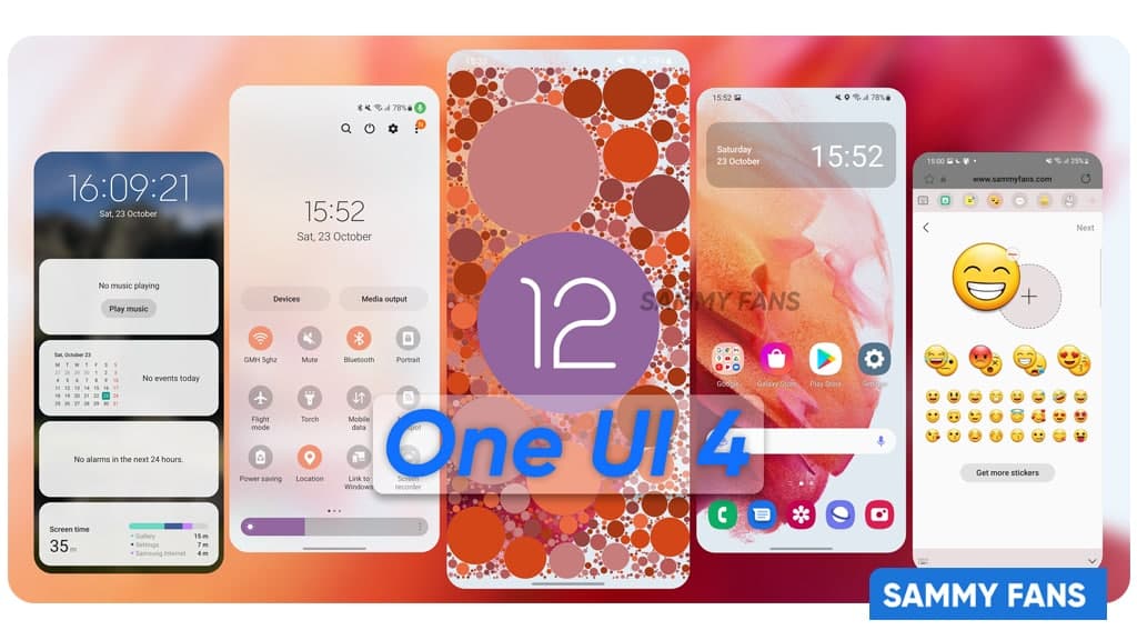Galaxy devices that will be eligible for the One UI 4.0 (Android
