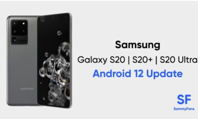 Samsung Galaxy S20 Android 12 update