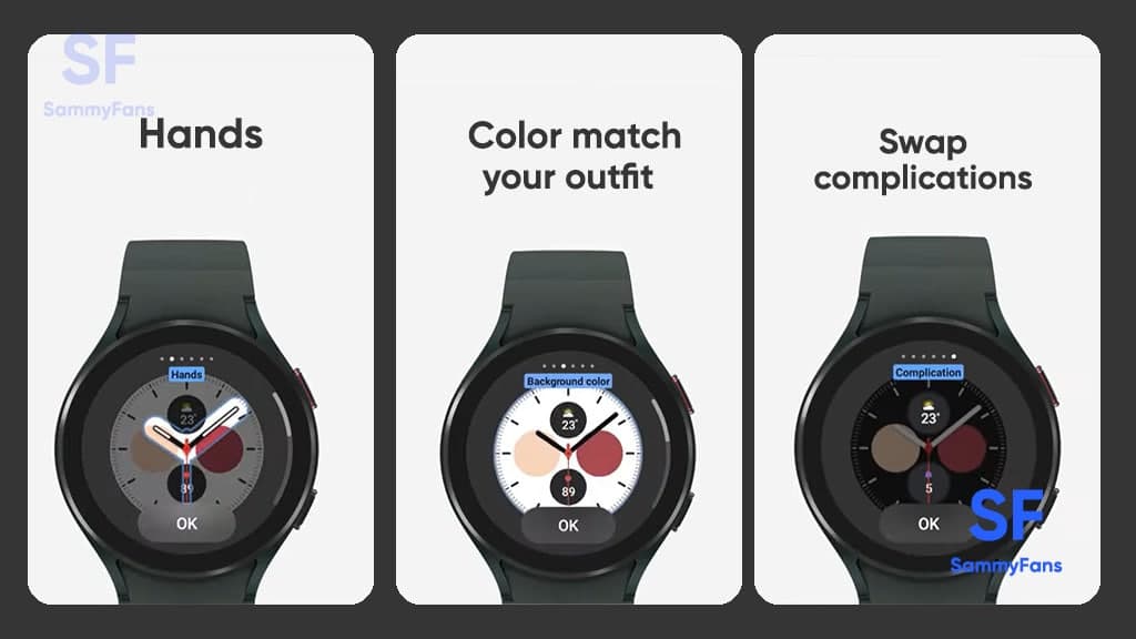 Cài đặt một chiếc đồng hồ thông minh mới có thể là điều khá phức tạp, nhưng không với Samsung Galaxy Watch 4! Với bộ chỉnh mặt đồng hồ thông minh của nó, bạn có thể dễ dàng tùy chỉnh giao diện và tính năng mà mình muốn. Tận hưởng trải nghiệm đồng hồ thông minh cá nhân hóa và độc đáo nhất với Galaxy Watch 4!