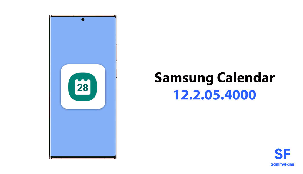 Latest Samsung Calendar update brings changes in menu names