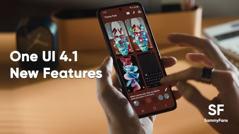 Samsung One UI 4.1 Changelog