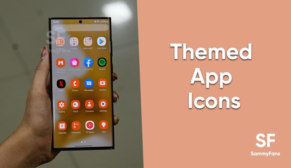 These Samsung Apps Support Android 13 Themed Icons Feature Dynamic 