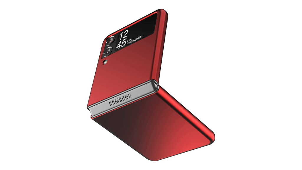 Classic Red Louis Vuitton Monogram x Supreme Logo Samsung Galaxy Z Flip 3  5G Clear Case