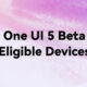 Samsung One UI 5 Beta devices