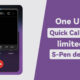 Samsung One UI 5.0 Quick call notes 