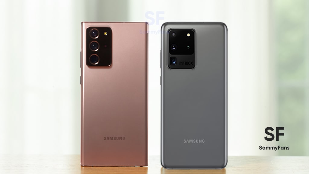 Samsung Galaxy Note 20 S20 monthly update