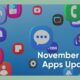Samsung apps November 2022 update