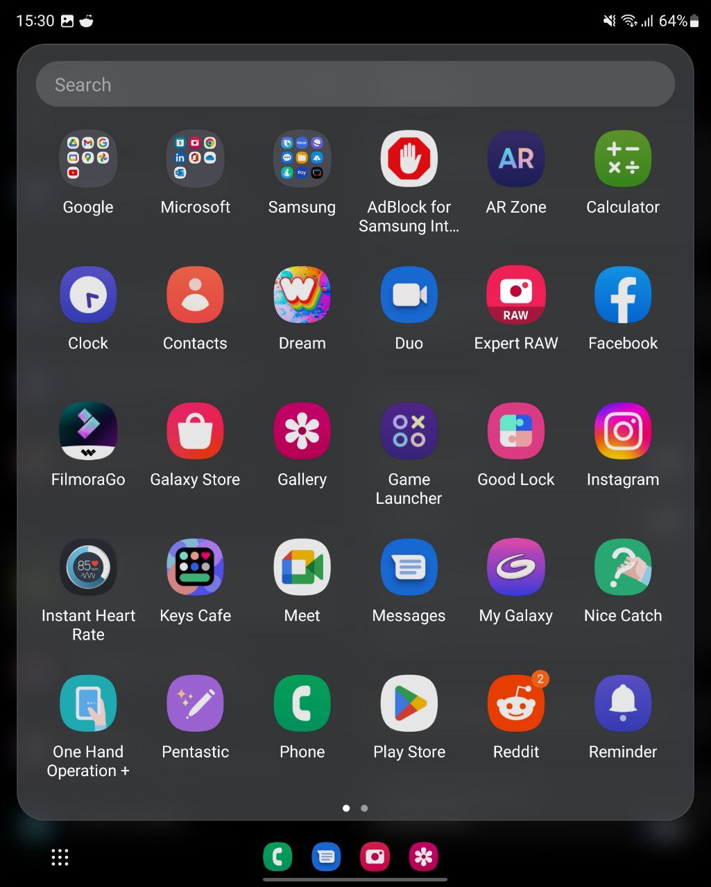 Samsung Fold 3 One UI 5.0 Taskbar