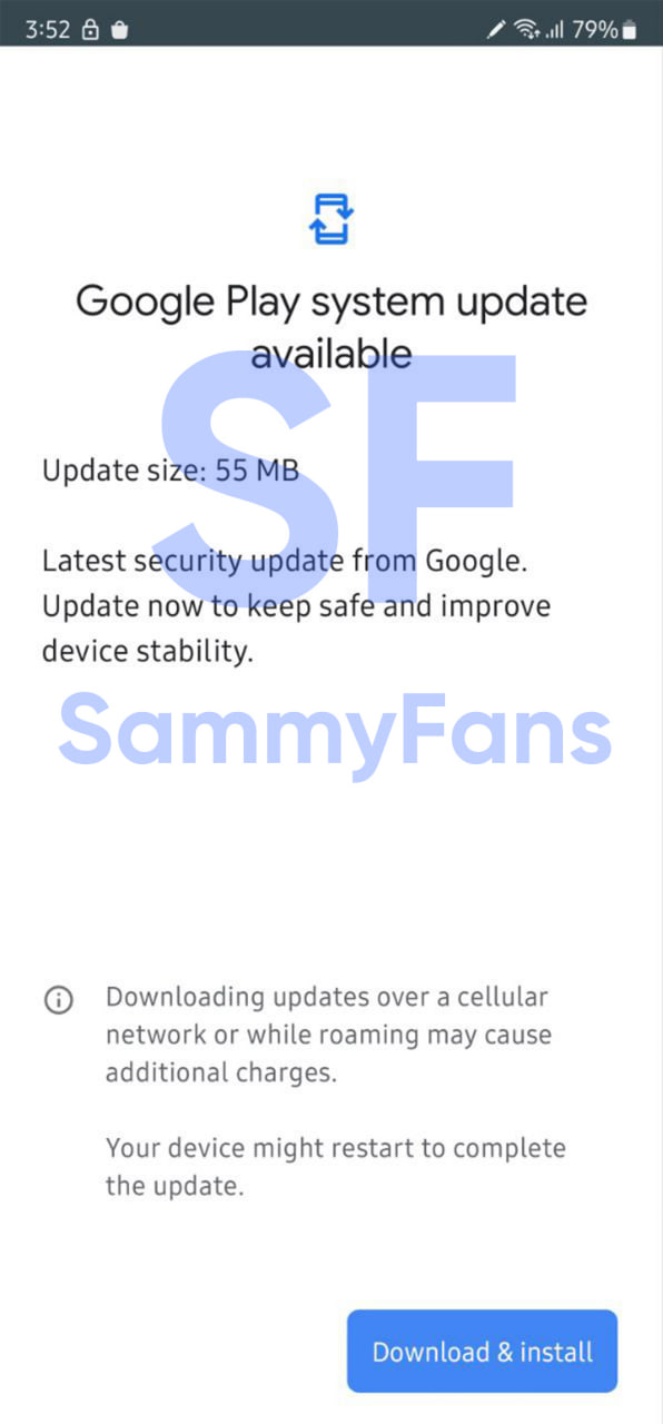 Samsung Galaxy S22 January 2023 Google Play System Update