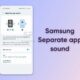 Samsung Separate app sound