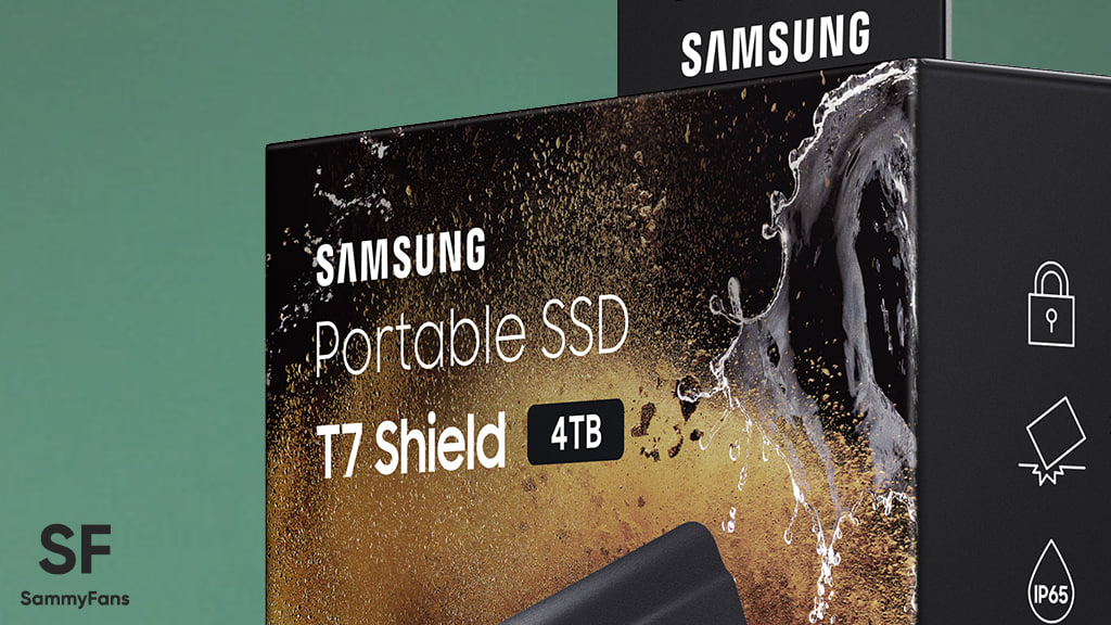 Samsung T7 Shield SSD portfolio with capacity model - Sammy Fans