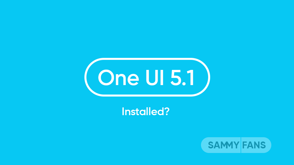 Installed One UI 5.1