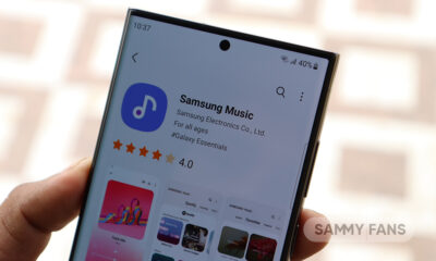 Samsung Music touch and hold support