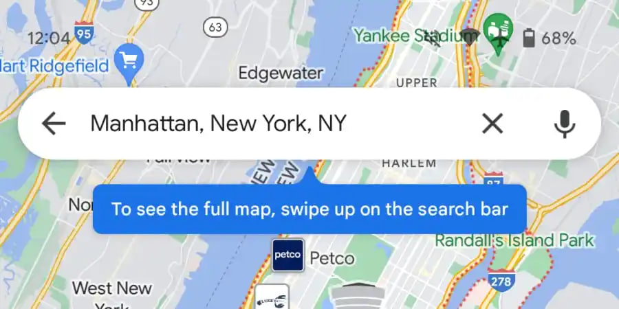 Google Maps new gesture