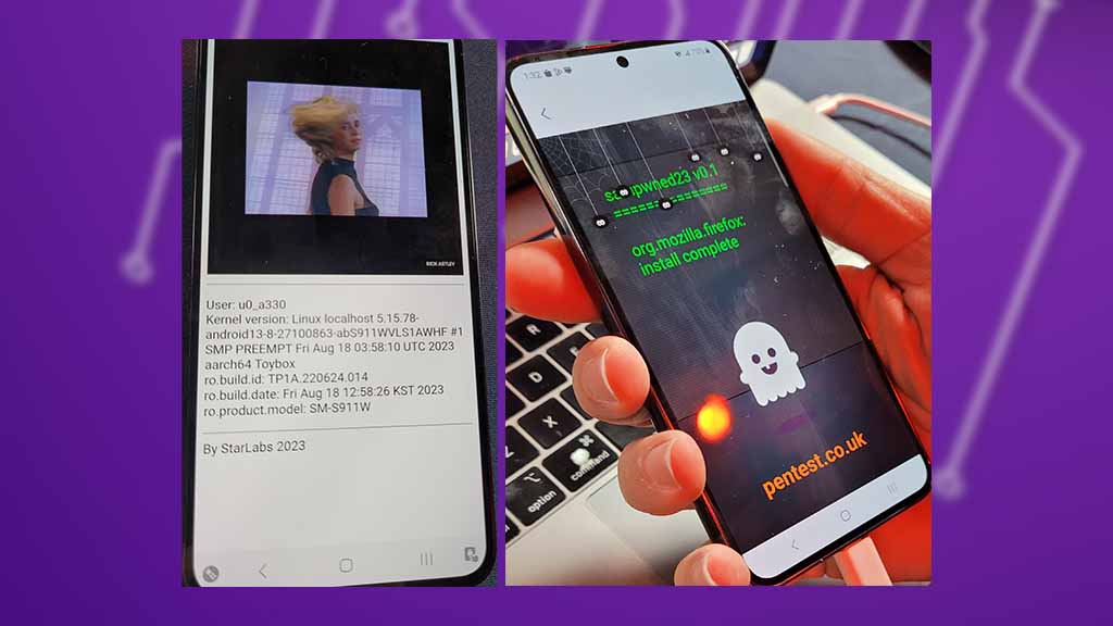 Samsung Galaxy S23 hacked