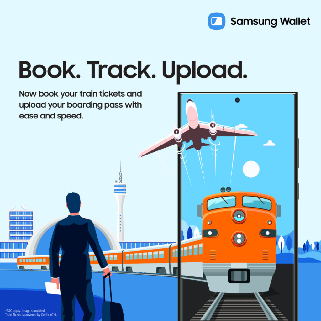 Samsung Wallet Train tracking feature
