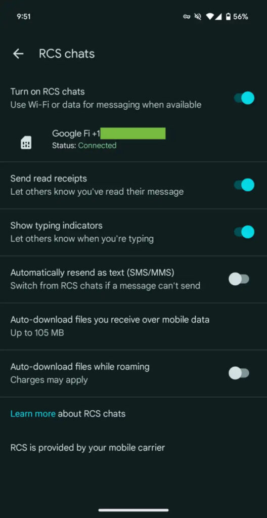 Google Messages Dual SIM