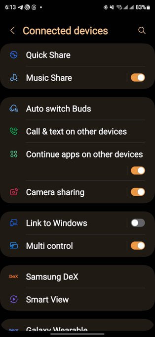 One UI 6.1 Camera Sharing Feature