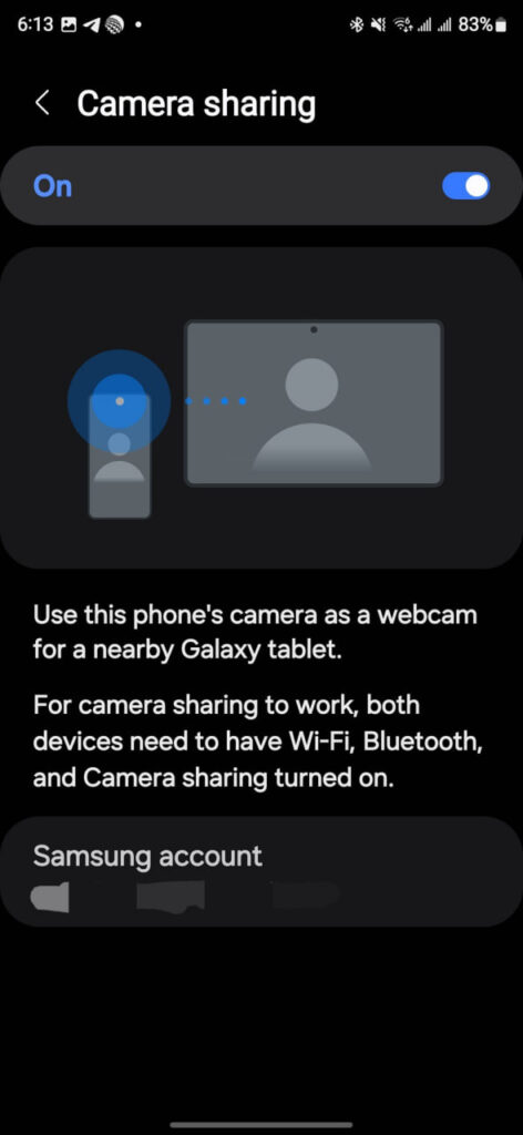 One UI 6.1 Camera Sharing Feature