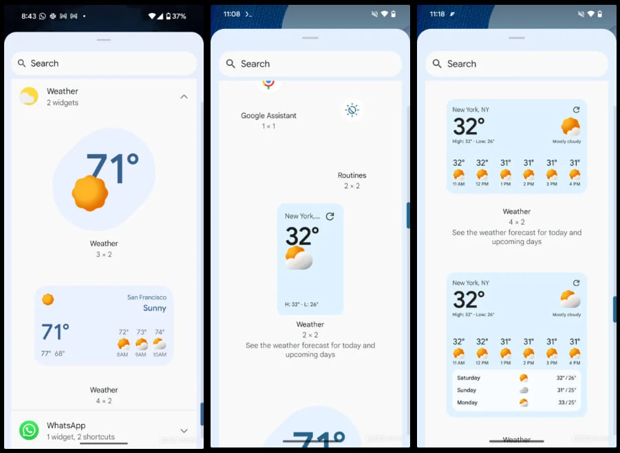 Google Weather Android