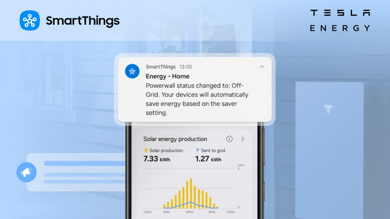 Samsung SmartThings Tesla