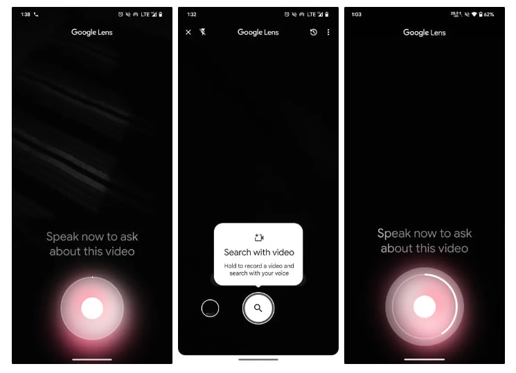 Google Lens Video search feature