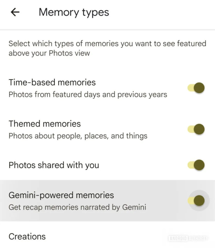 Google Photos Gemini AI