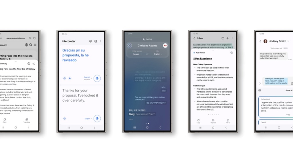 Samsung Galaxy AI UX