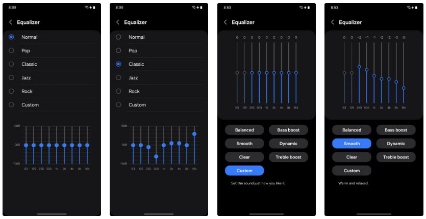 Samsung One UI 6.1.1 Audio Equalizer