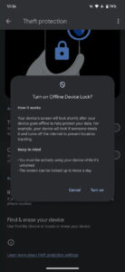 Samsung Theft Protection features