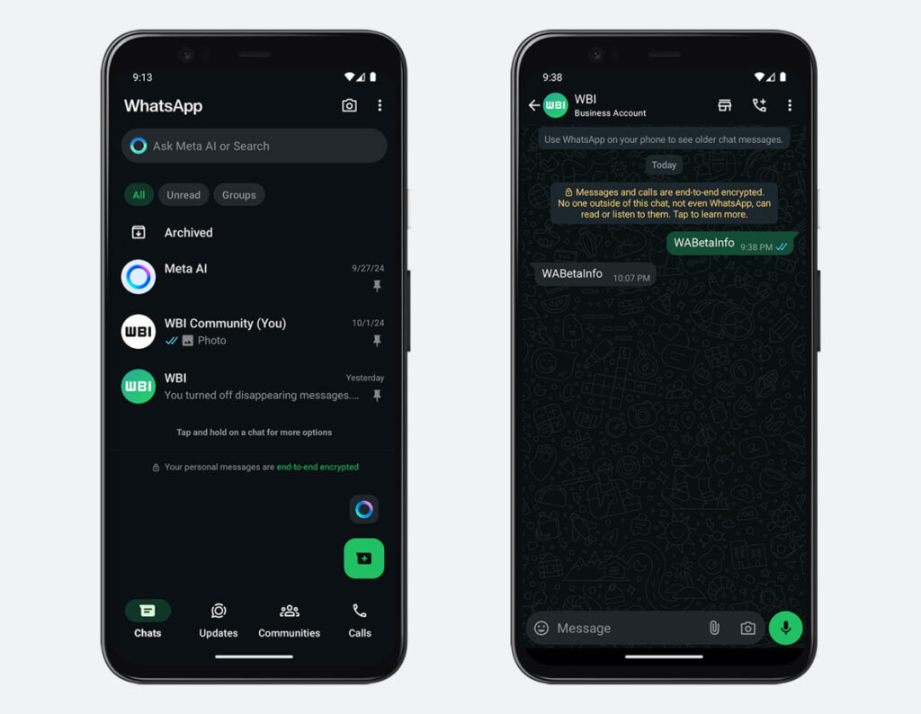 WhatsApp Deeper Dark Theme 