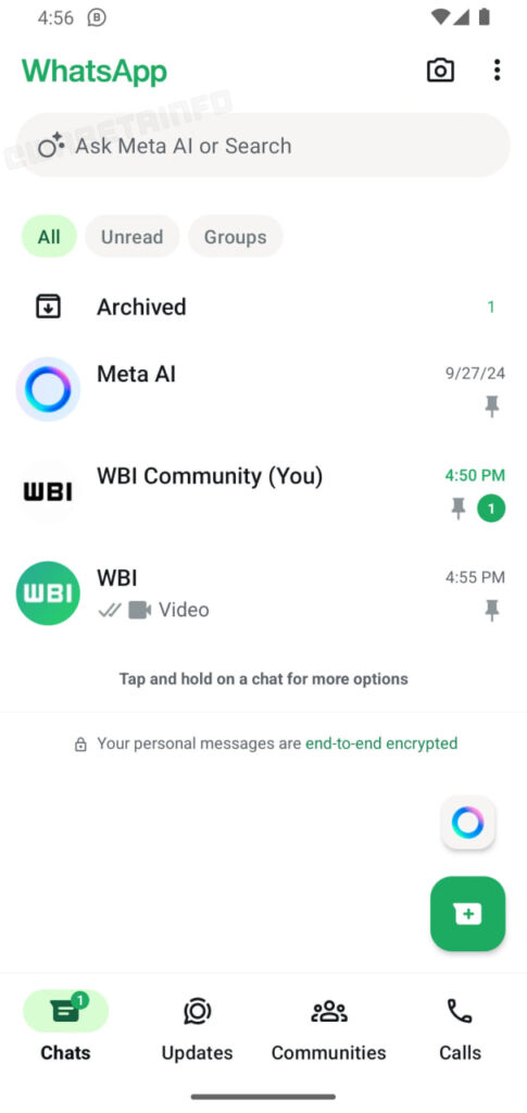 WhatsApp Meta AI icon