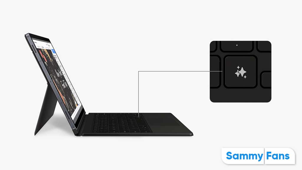 Samsung Galaxy Tab Cover Keyboard with Galaxy AI Key