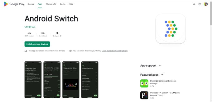 Google Android Switch 