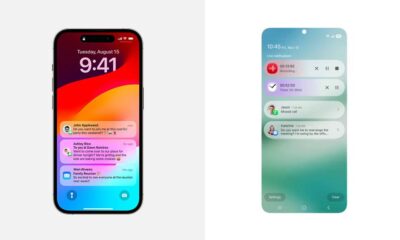 iOS 18 Notification summary and One UI 7 notifications panel