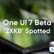 Samsung One UI 7 Beta ZXKB